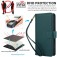 PU Leather + TPU RFID Multi-Card Wallet Stand Case for iPhone 17 Pro Max - Green