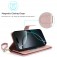 PU Leather + TPU RFID Multi-Card Wallet Stand Case for iPhone 17 Pro Max - Rose Gold