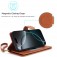 PU Leather + TPU RFID Multi-Card Wallet Stand Case for iPhone 17 Pro Max - Brown