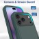 2-in-1 PC + TPU Hybrid Case for iPhone 17 Pro Max - Dark Green