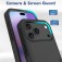 2-in-1 PC + TPU Hybrid Case for iPhone 17 Pro Max - Black