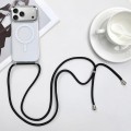 PC + TPU MagSafe-Compatible Case with Lanyard for iPhone 17 Pro Max - Black