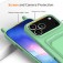 Liquid Silicone Case with Card Pocket & Adjustable Lanyard for iPhone 17 Pro Max - Green