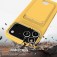Liquid Silicone Case with Card Pocket & Adjustable Lanyard for iPhone 17 Pro Max - Yellow