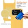 Liquid Silicone Case with Card Pocket & Adjustable Lanyard for iPhone 17 Pro Max - Yellow