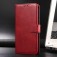 Calf-Texture PU Leather + TPU Flip Wallet Stand Case for iPhone 17 Pro Max - Red