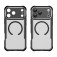 Translucent Carbon-Fiber-Texture PC + TPU MagSafe-Compatible Case for iPhone 17 Pro Max - Black