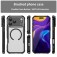 Translucent Carbon-Fiber-Texture PC + TPU MagSafe-Compatible Case for iPhone 17 Pro Max - Black
