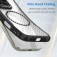 Translucent Carbon-Fiber-Texture PC + TPU MagSafe-Compatible Case for iPhone 17 Pro Max - Black