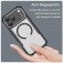 Translucent Carbon-Fiber-Texture PC + TPU MagSafe-Compatible Case for iPhone 17 Pro Max - Black