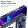 Translucent Carbon-Fiber-Texture PC + TPU MagSafe-Compatible Case for iPhone 17 Pro Max - Blue