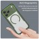 Translucent Carbon-Fiber-Texture PC + TPU MagSafe-Compatible Case for iPhone 17 Pro Max - Green