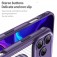 Translucent Carbon-Fiber-Texture PC + TPU MagSafe-Compatible Case for iPhone 17 Pro Max - Purple