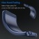 Brushed Carbon-Fiber-Style TPU Case for iPhone 17 Pro Max - Blue