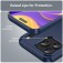 Brushed Carbon-Fiber-Style TPU Case for iPhone 17 Pro Max - Blue