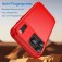 Brushed Carbon-Fiber-Style TPU Case for iPhone 17 Pro Max - Red