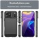Brushed Carbon-Fiber-Style TPU Case for iPhone 17 Pro Max - Black
