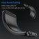 Brushed Carbon-Fiber-Style TPU Case for iPhone 17 Pro Max - Black