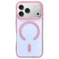 Dual-Sided Frosted Clear Acrylic + TPU MagSafe-Compatible Case for iPhone 17 Pro Max - Pink