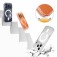 Clear Acrylic + PC + TPU Hybrid MagSafe-Compatible C-Shaped Ring Case for iPhone 17 Pro Max