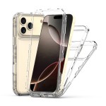 Clear Acrylic-Back PC + TPU Hybrid Case for iPhone 17 Pro Max