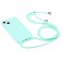 TPU Crossbody Lanyard Case for iPhone 17 Pro Max - Mint Green