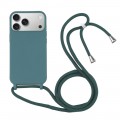 TPU Crossbody Lanyard Case for iPhone 17 Pro Max - Dark Green