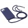 TPU Crossbody Lanyard Case for iPhone 17 Pro Max - Dark Blue