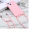 TPU Crossbody Lanyard Case for iPhone 17 Pro Max - Pink