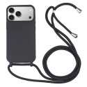 TPU Crossbody Lanyard Case for iPhone 17 Pro Max - Black