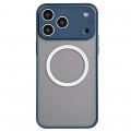 Soft-Touch Acrylic + TPU MagSafe-Compatible Case for iPhone 17 Pro Max - Royal Blue