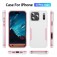 Heavy-Duty PC + TPU Protective Case for iPhone 17 Pro Max - White+Pink