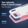 Heavy-Duty PC + TPU Protective Case for iPhone 17 Pro Max - White+Pink