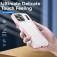 Heavy-Duty PC + TPU Protective Case for iPhone 17 Pro Max - White+Pink