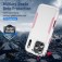 Heavy-Duty PC + TPU Protective Case for iPhone 17 Pro Max - White+Pink