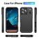 Heavy-Duty PC + TPU Protective Case for iPhone 17 Pro Max - Black