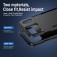 Heavy-Duty PC + TPU Protective Case for iPhone 17 Pro Max - Black