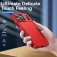 Heavy-Duty PC + TPU Protective Case for iPhone 17 Pro Max - Red+Rose Red