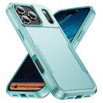 Heavy-Duty PC + TPU Protective Case for iPhone 17 Pro Max - Green