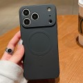 Solid-Color Liquid Silicone MagSafe-Compatible Case for iPhone 17 Pro Max - Black