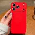 Solid-Color Liquid Silicone MagSafe-Compatible Case for iPhone 17 Pro Max - Red