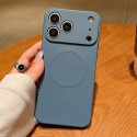 Solid-Color Liquid Silicone MagSafe-Compatible Case for iPhone 17 Pro Max - Lavender Grey