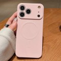Solid-Color Liquid Silicone MagSafe-Compatible Case for iPhone 17 Pro Max - Pink