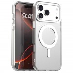 PC + TPU Hybrid MagSafe-Compatible Case with Frosted Translucent Back for iPhone 17 Pro Max - White