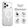PC + TPU Hybrid MagSafe-Compatible Case with Frosted Translucent Back for iPhone 17 Pro Max - White