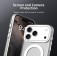 PC + TPU Hybrid MagSafe-Compatible Case with Frosted Translucent Back for iPhone 17 Pro Max - White