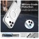 PC + TPU Hybrid MagSafe-Compatible Case with Frosted Translucent Back for iPhone 17 Pro Max - White