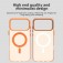 PC + TPU Hybrid MagSafe-Compatible Case with Frosted Translucent Back for iPhone 17 Pro Max - Orange