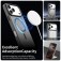 PC + TPU Hybrid MagSafe-Compatible Case with Frosted Translucent Back for iPhone 17 Pro Max - Black