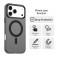 PC + TPU Hybrid MagSafe-Compatible Case with Frosted Translucent Back for iPhone 17 Pro Max - Black